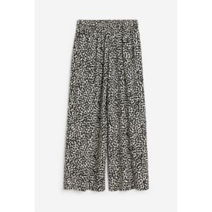 Pantaloni cropped cu elastic