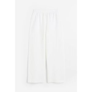 Pantaloni din amestec de in cu elastic