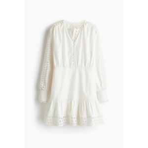 Rochie din poplin cu broderie
