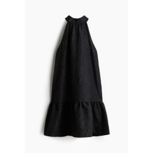 Rochie din tesatura jacard cu funda la spate