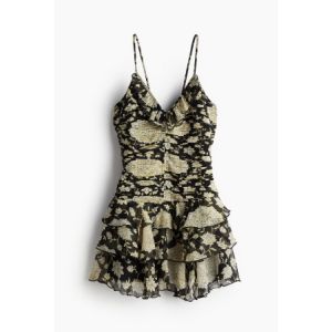 Rochie din sifon cu volane
