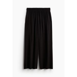 Pantaloni cropped cu elastic