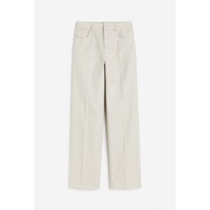 Pantaloni drepti din twill