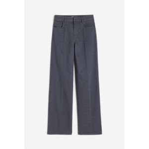 Pantaloni drepti din twill