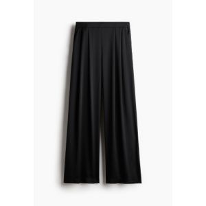 Pantaloni largi din satin