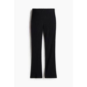 Pantaloni texturati evazati