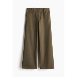 Pantaloni chino din twill cu margine nefinisata