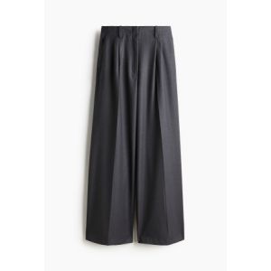 Pantaloni largi din twill