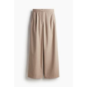 Pantaloni largi din twill