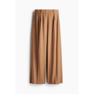 Pantaloni largi din twill