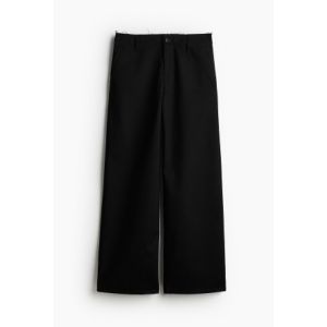 Pantaloni chino din twill cu margine nefinisata