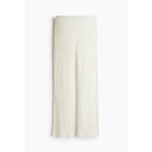 Pantaloni texturati evazati