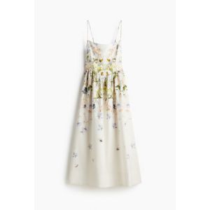 Rochie de bumbac cu imprimeu