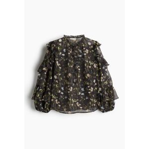 Bluza din sifon cu volane