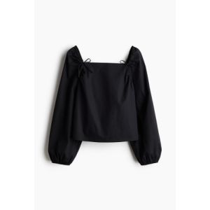 Bluza de bumbac cu funde