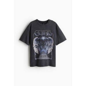 Tricou supradimensionat cu imprimeu