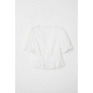 Bluza cu broderie englezeasca