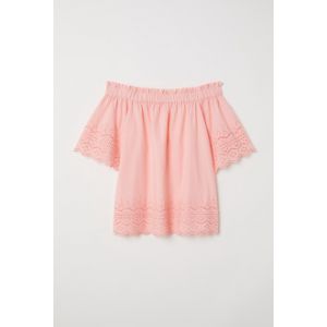 Bluza de bumbac cu broderie