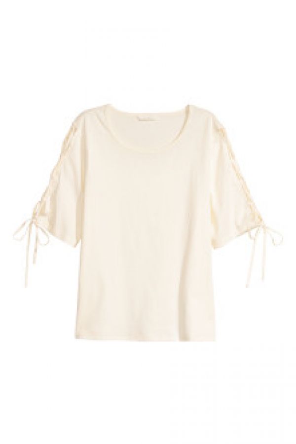  Bluza de bumbac cu snur