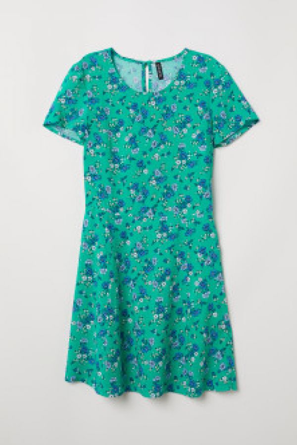 Rochie de viscoza cu motive