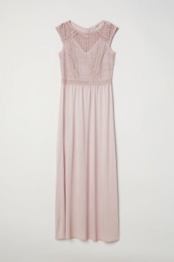  Rochie lunga cu dantela