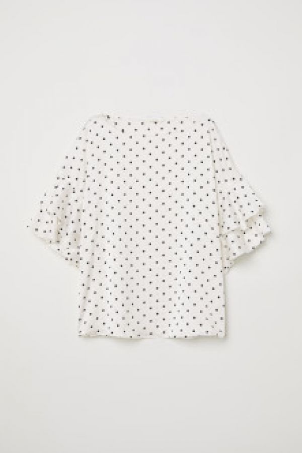  Bluza cu volane la maneci
