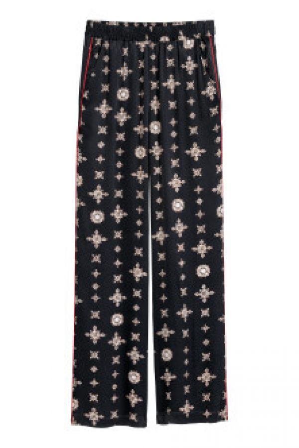  Pantaloni largi cu elastic