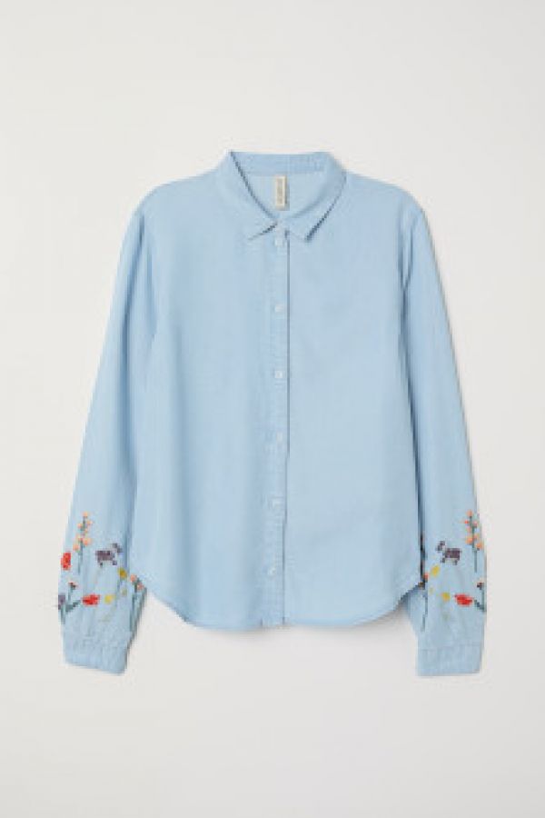  Camasa din denim de lyocell