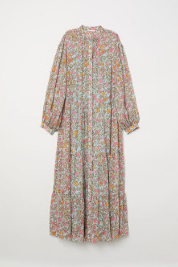  Rochie lunga creponata