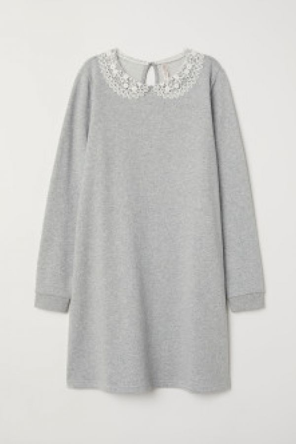  Rochie de molton cu guler