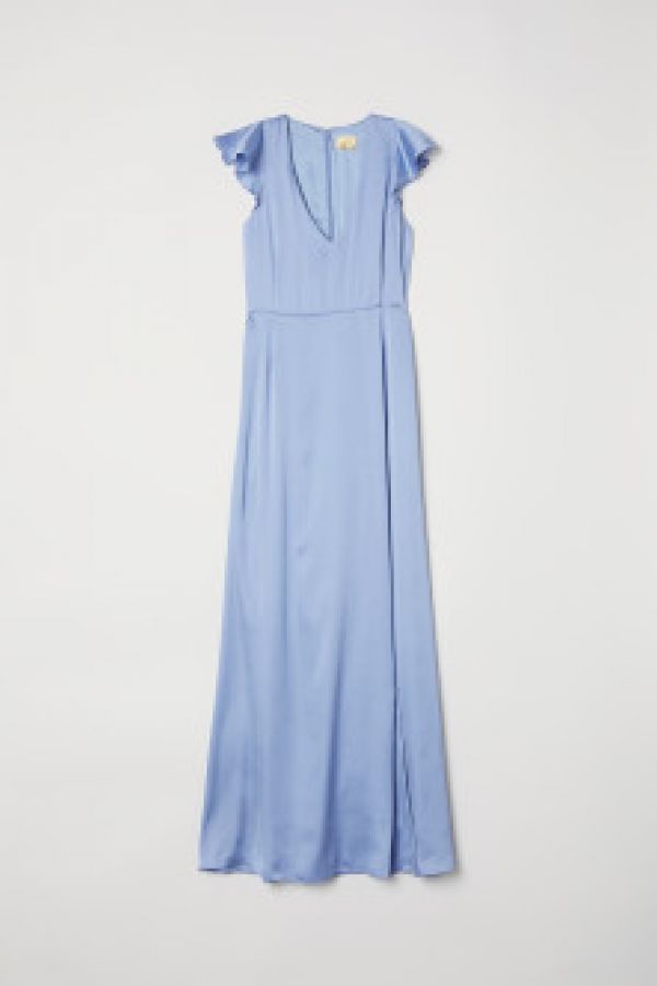  Rochie maxi de satin