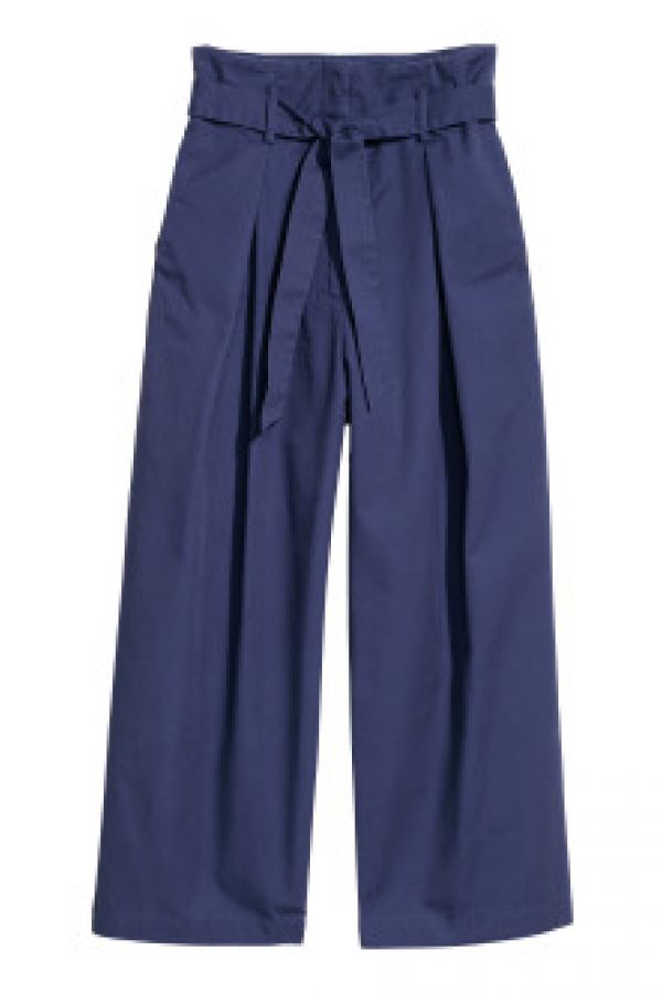  Pantaloni largi de bumbac