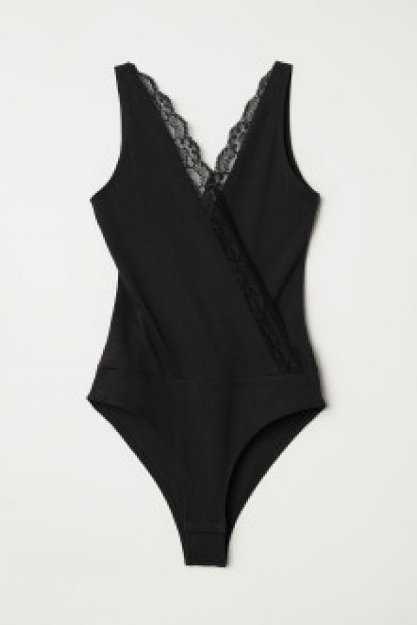  Body petrecut cu decolteu in V
