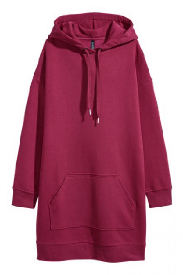  Rochie de molton cu gluga