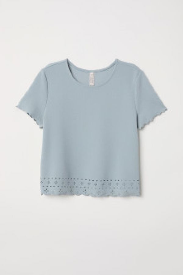  Bluza cu margini festonate