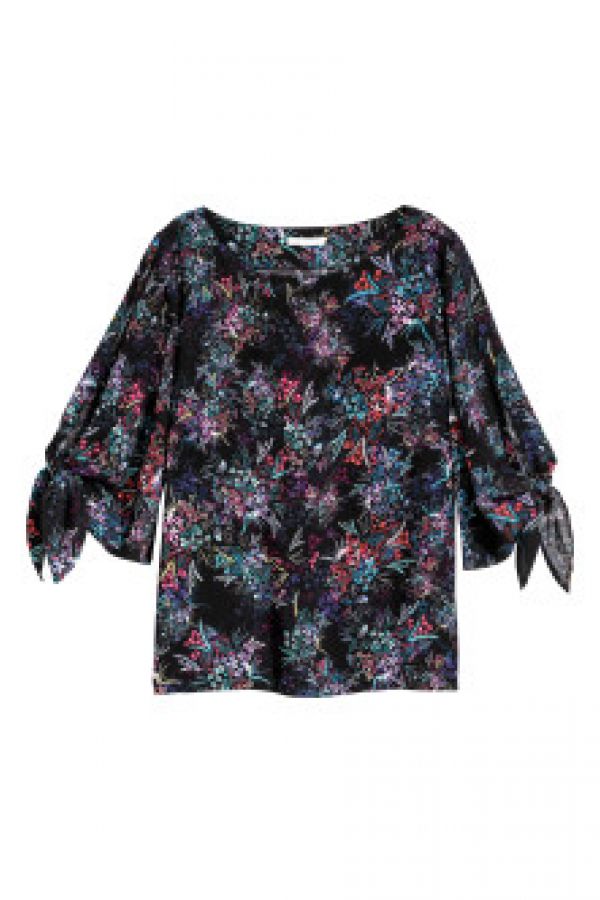  Bluza cu panglici la mansete