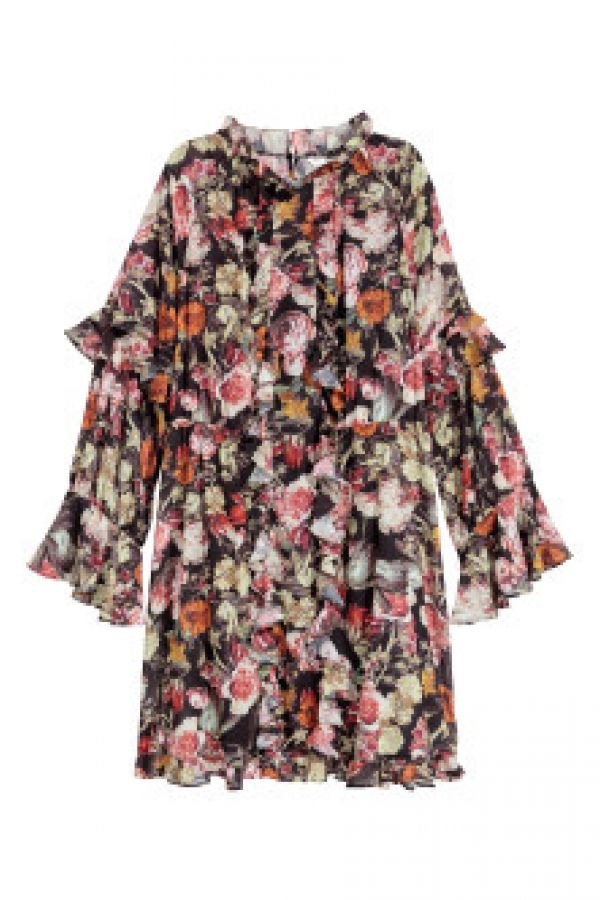  Rochie ampla cu volane