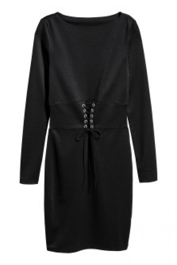  Rochie de jerseu cu siret