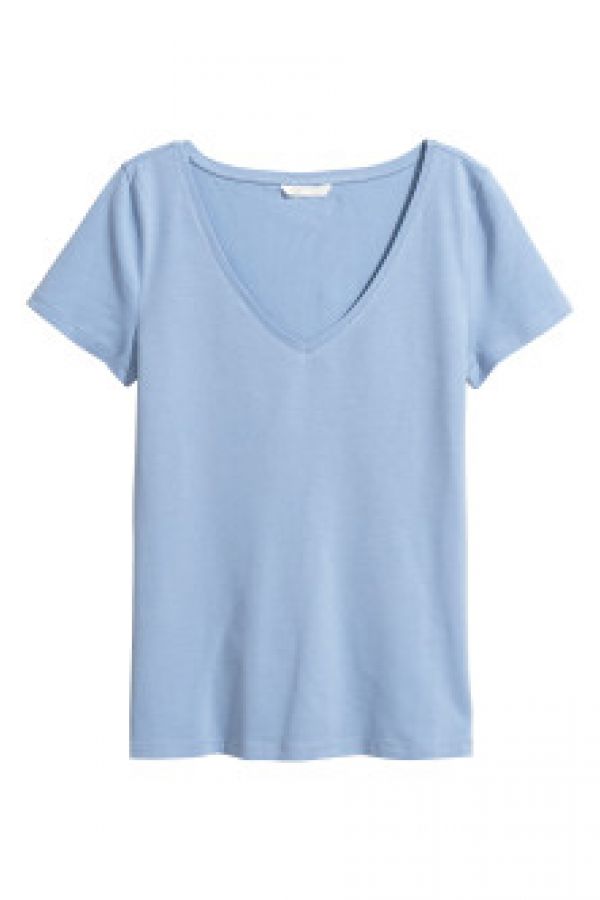  Tricou de jerseu in V