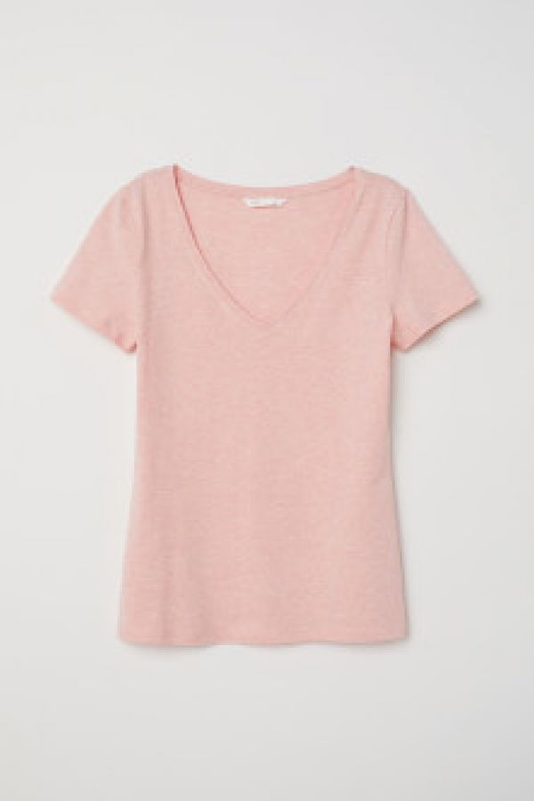  Tricou de jerseu in V