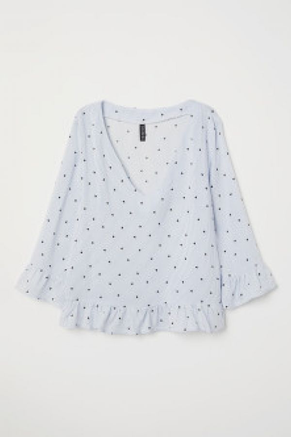  Bluza cu decolteu in V