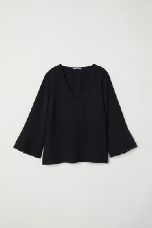  Bluza cu decolteu in V
