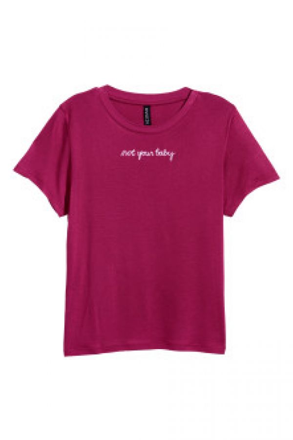  Tricou de jerseu cu motiv