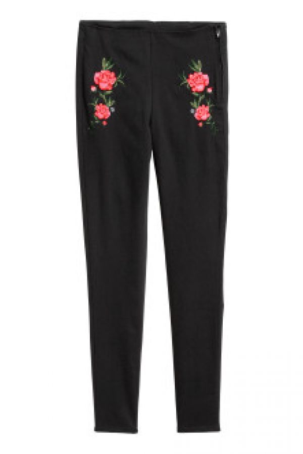  Pantaloni elastici brodati
