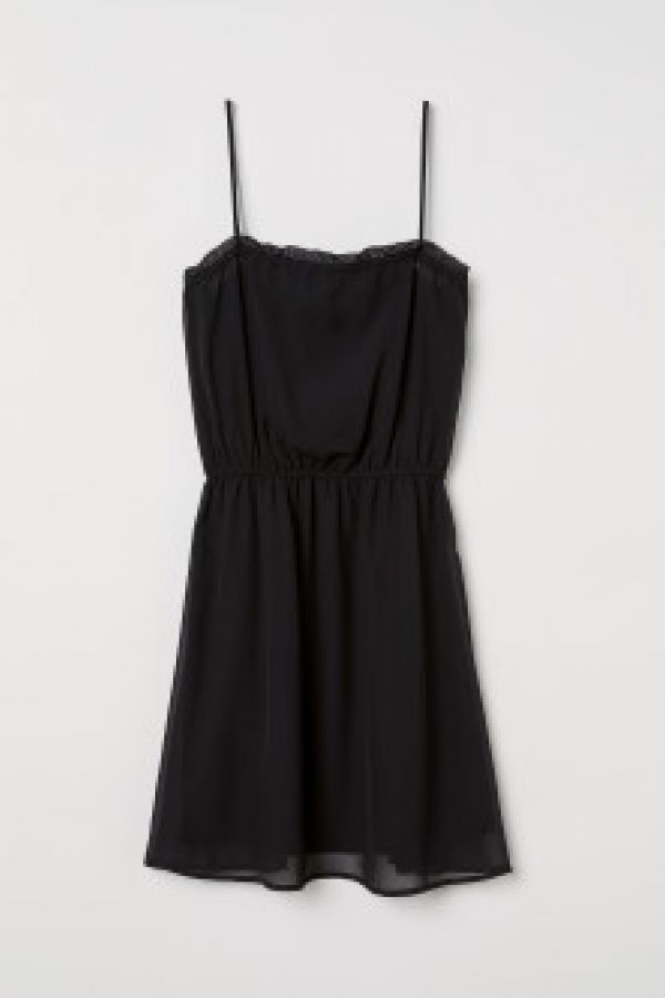  Rochie de sifon fara maneci