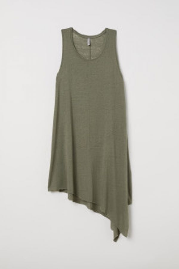  Rochie de jerseu asimetrica