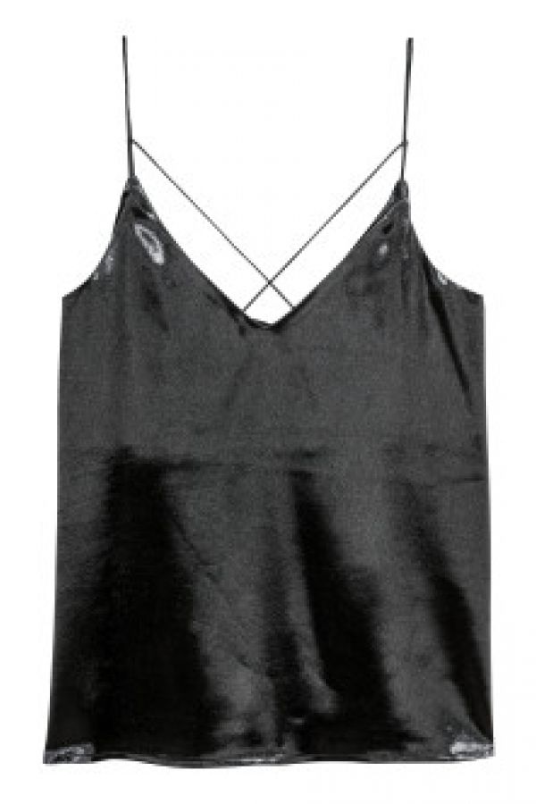  Top de satin cu bretele