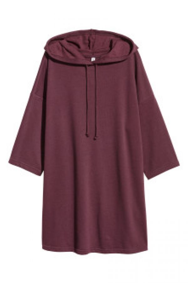  Rochie de molton cu gluga