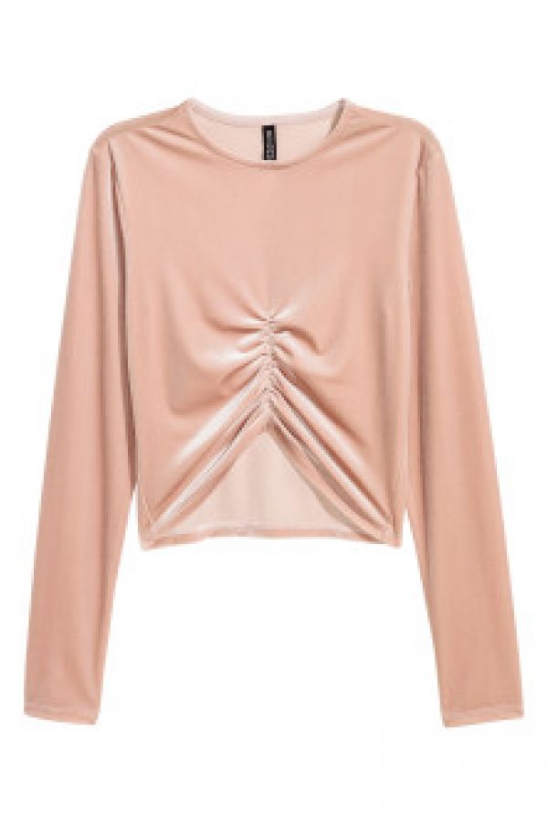 Bluza scurta de velur