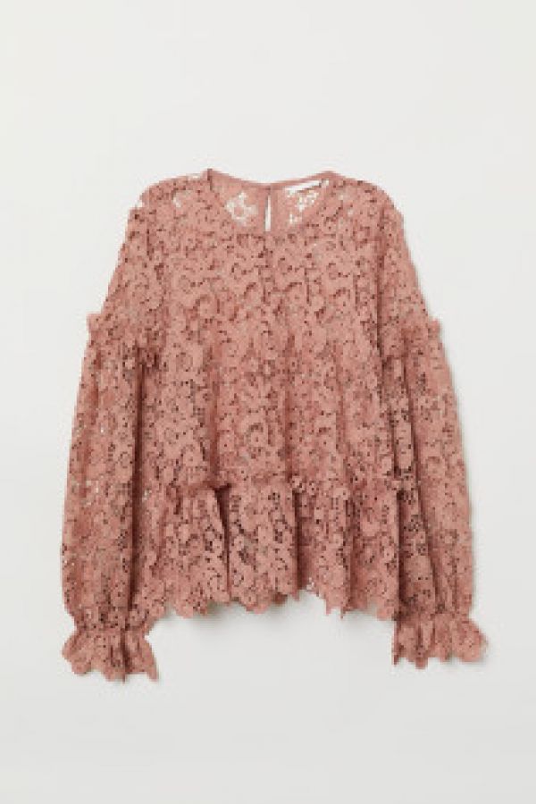  Bluza de dantela brodata